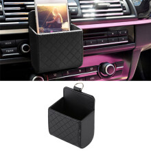 Schwarze Auto-Lüftungsausgang Organizer Aufbewahrungstasche Handyhüllenbox Halter Tasche Neu