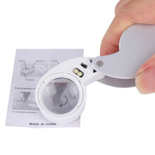 40X LED Magnifying Glass Loupe 60mm for Jewellery Inspection and Fine Work