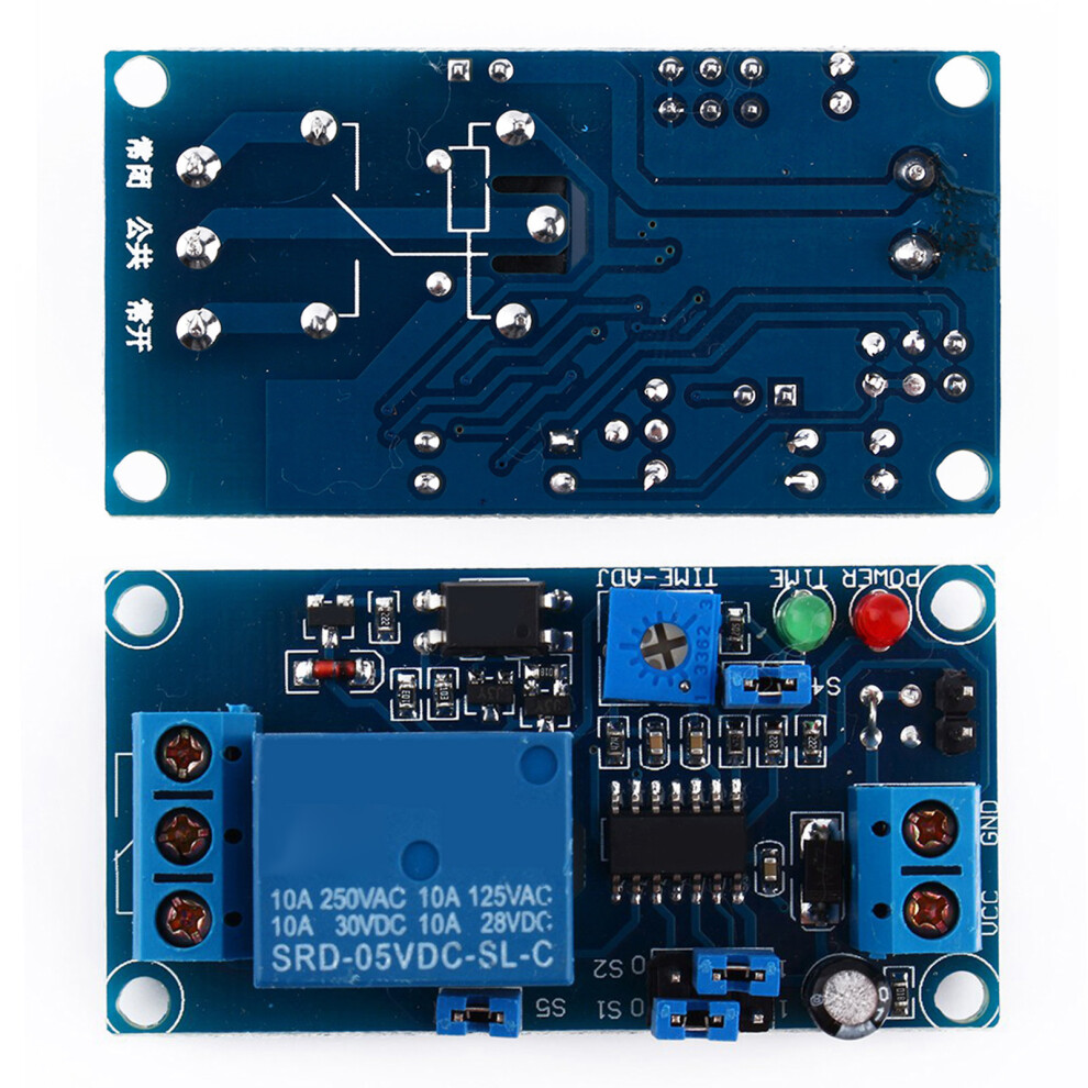 5V Adjustable Delay Timer Module 8 Range 56.5X29.5x18.5mm 5001363057637