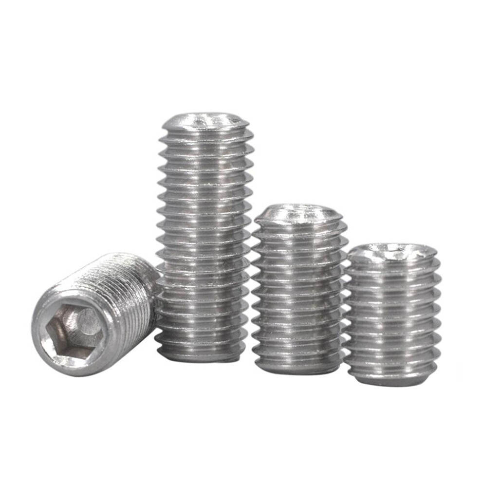 Internal Hex Set Screws, Stainless Steel 304, M6 And M8, M6x65, 10 Pieces 9105992251834