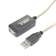 USB 2.0 Verlängerungskabel 10M Typ A männlich auf weiblich Schwarz für PC, Drucker, Hub