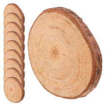 Craft Holzstücke Holzscheiben Sortiert 1 Set 40