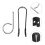 2Sets Hub Bolt Removal Tool Tire Screw Remover Durable Iron Plastic 6