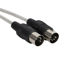 USB MIDI In/Out Kabelkonverter für PC & Musikanlage, unterstützt 16 Kanäle