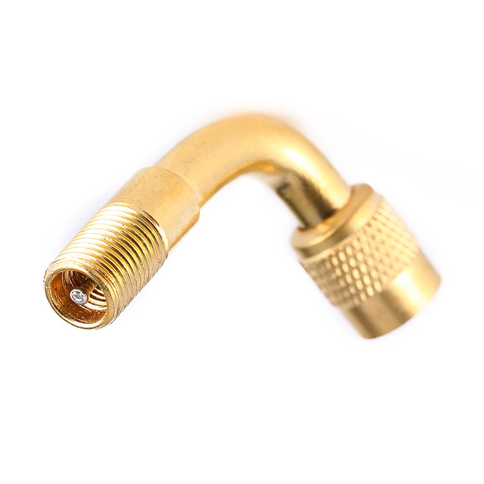 Air Tyre Valve Extension 90 Brass Adapter Auto Car Tire Stem Extender 9301363063987