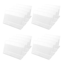 30Pcs Clear Acrylic Price Tag Holders for Supermarket and Shop Display