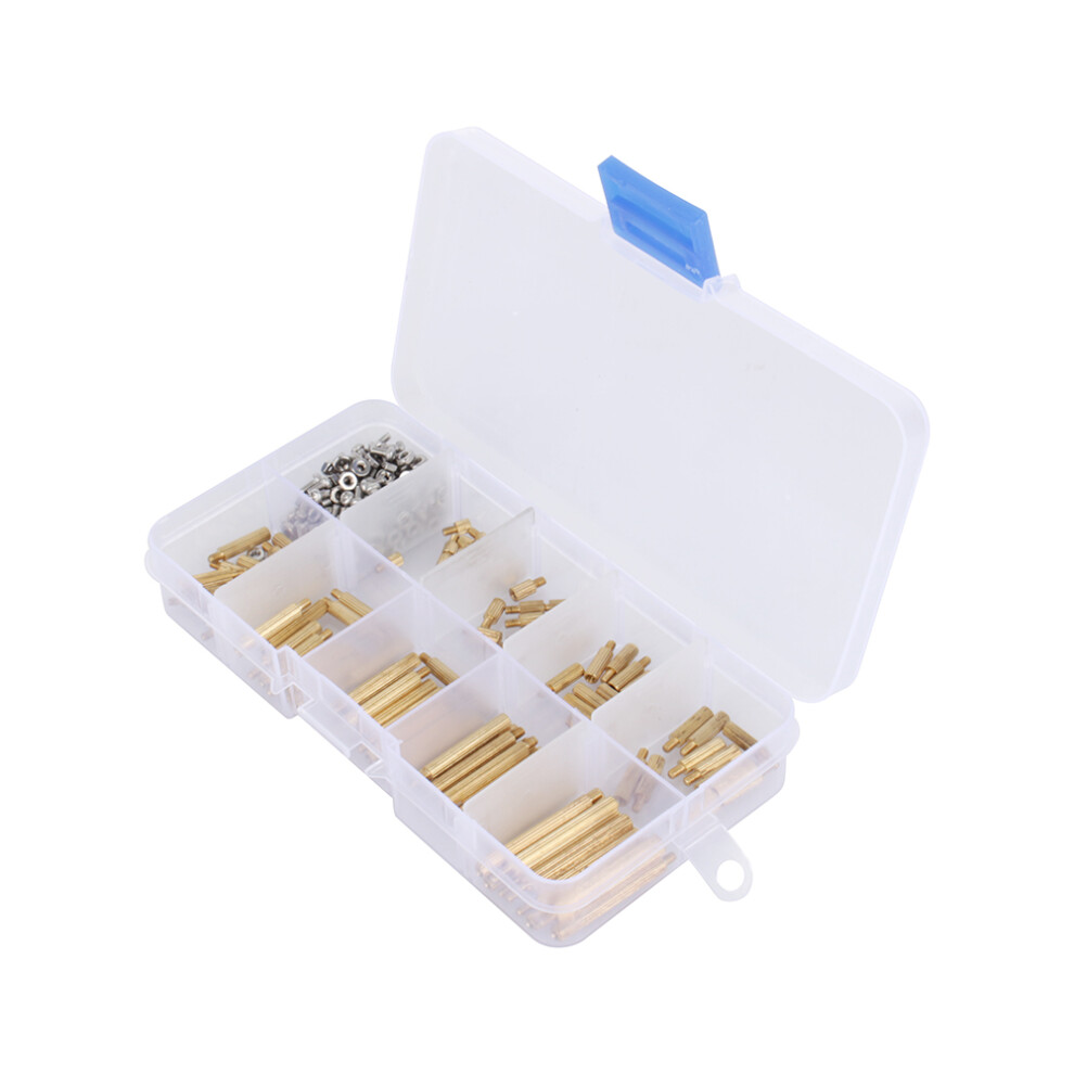 270Pcs M2 Brass Standoff Screw Nut Assortment Kit For Pcb Boards 6951363062331