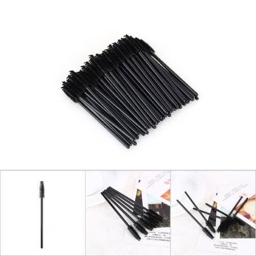 50pcs Lash Extension Makeup Brushes Disposable Eyelash Applicator Mascara Tool 2