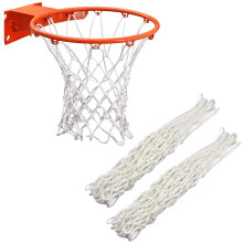 Basketball Network Durable Standard 12Loops Indoor And Outdoor White 2Pack Fitness Equipment Net