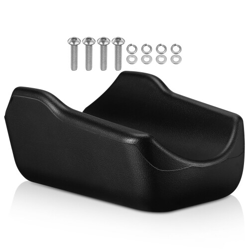 Black PU Walker Armrest Cushion Soft Forearm Support for Seniors