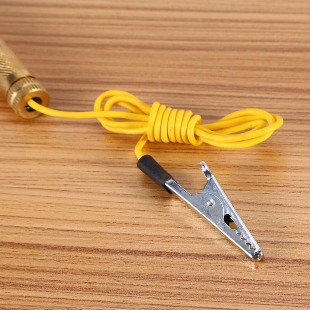 Copper Circuit Tester For Cars 6V-24V Voltage & Continuity Testing Tool Gold 8091363064060