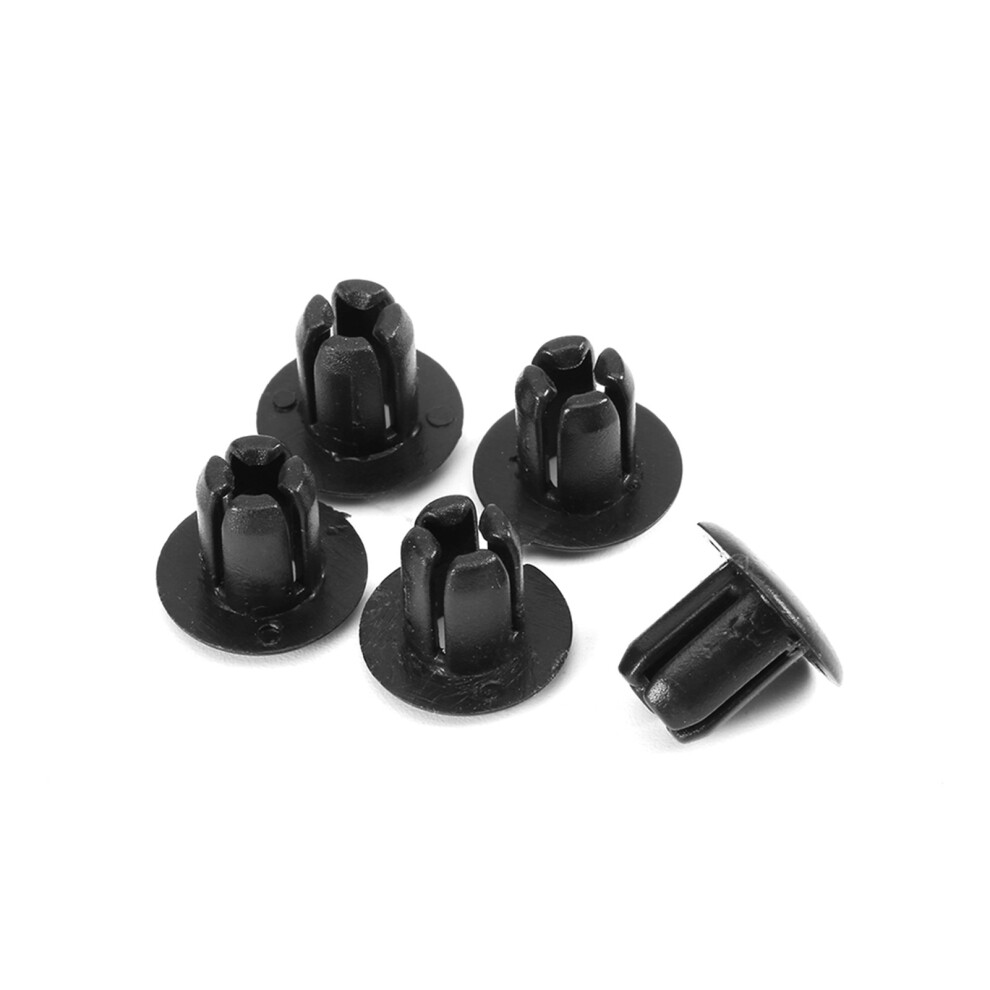 100Pcs 6Mm Plastic Rivet Clips For Motorcycle Fairings Trim Black 3671363062638