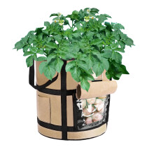 Cultivando com Facilidade: Saco para Plantio de Batata-Doce em Tecido Não Tecido, Costura Resistente para Jardinagem Interna e Externa, Respirável