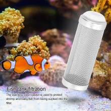 5 Stück Edelstahlsiebkorb für Aquariumfilter, 16 mm Garnelen-Schutz
