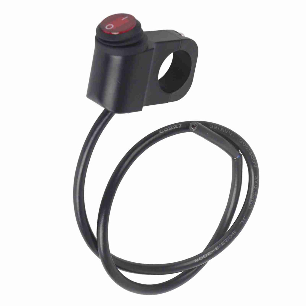 Waterproof 12V 16A Motorcycle Handlebar On/Off Switch For Lamps Light/Black 8711363064982