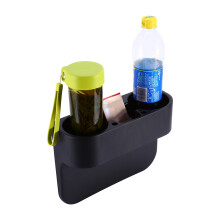 Car Seat Drink Cup Holder Food Storage Shelf Black 28x21x10cm