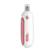 Cat Nail Clippers With Safety Guard 4 Position Adjustable Aperture Pink Grooming Tool For Beginners