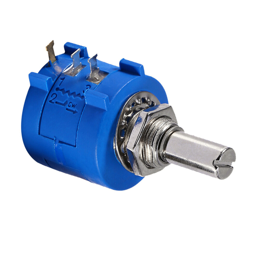 10K Ohm 3590S-2-103L Rotary Wirewound Precise Potentiometer 10 Turn Knob 4611363066211