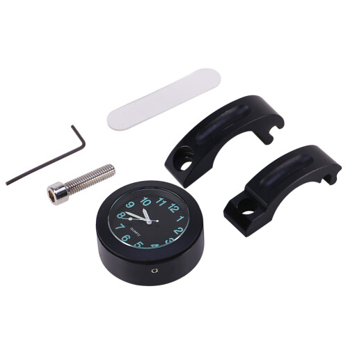 Universal Waterproof 7/8"‑1" Handlebar Mount Clock for Motorcycles Glow Watch 2