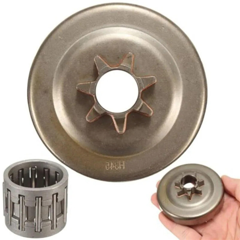 Clutch Sprocket For 340 345 350 445 445E, Steel 7T, Cover Drum, Chain Sprocket Gray 9105992252480