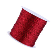 Nylon Rattail Garn 0,8 mm Burgund 100 m für Handwerk, Makramee & Knotenkunst