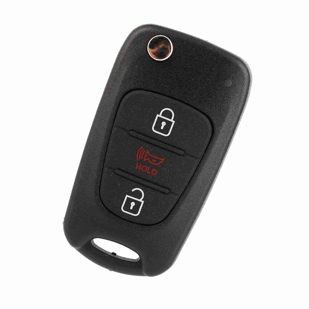 3-Btn Replacement Remote Key Fob Shell For Kia Soul New Black 8201363069068