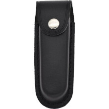 Folding Blade Pocket Knife Leather Knife Sheath Holder Case With Snap Closure Belt Loop Black EDC Pocket Pouch