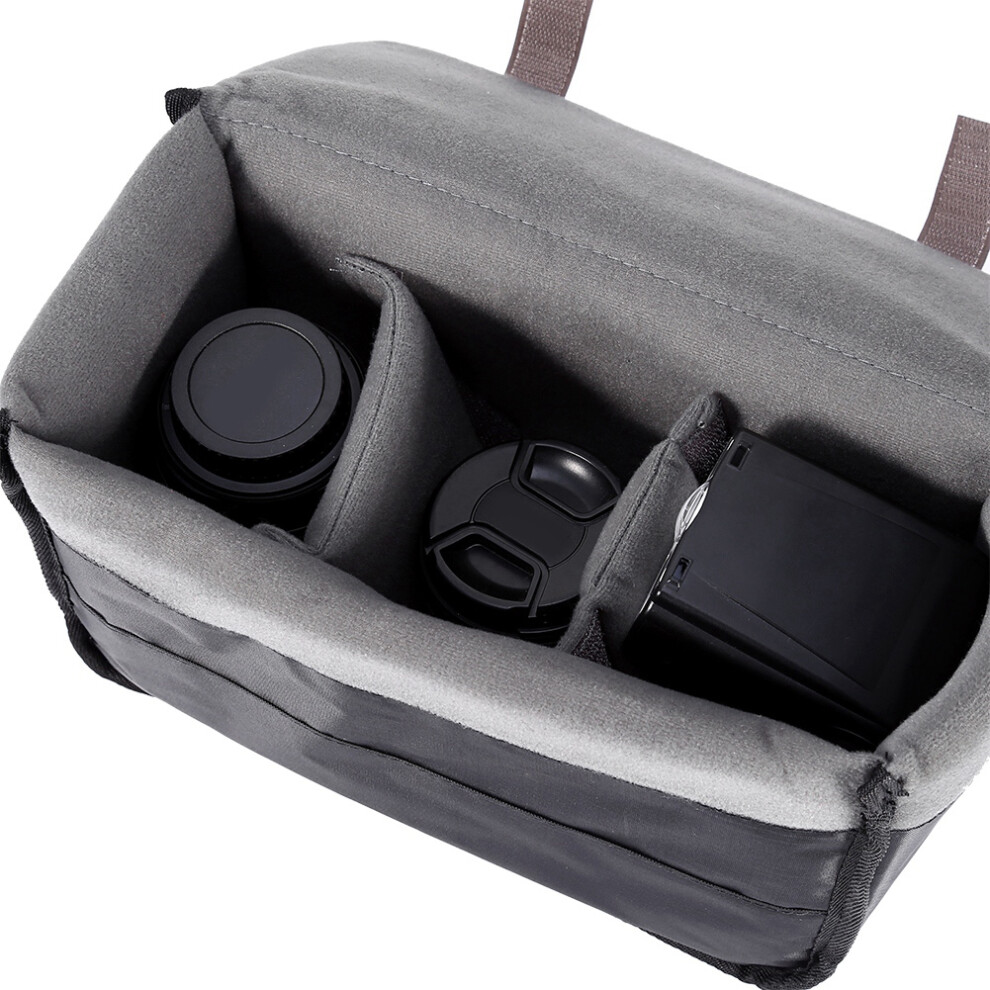 Padded Camera Lens Divider Bag Insert Shockproof Foam Fits Dslr Lenses Black 6931363070062