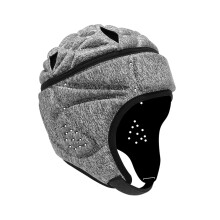 Padded Helmet Protective Headgear For Rugby Football Soccer Grey Multi Sport
