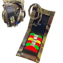 6Slot Outdoor Whistle Bag, Compact Oxford Cloth Organizer For Hunting, Hiking, Camping, Travel