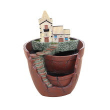 Vasos de jardim suspensos criativos em resina para várias plantas, suportes decorativos para guirlandas de flores para ambientes internos e