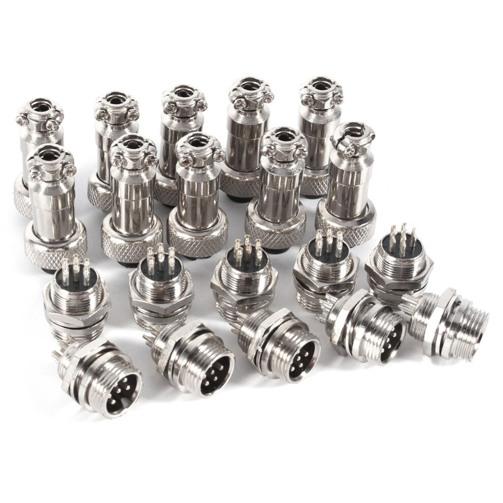 Aviation Plug 10 Set Gx12 6Pin Metal Socket Male Female 12Mm Connector Au 9461363071631
