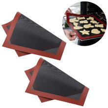 Antihaft-Backmatte, glasfaserverstärktes, mikroperforiertes Silikon, hitzebeständig, geruchsneutral, leicht zu reinigen, vielseitig einsetzbar für