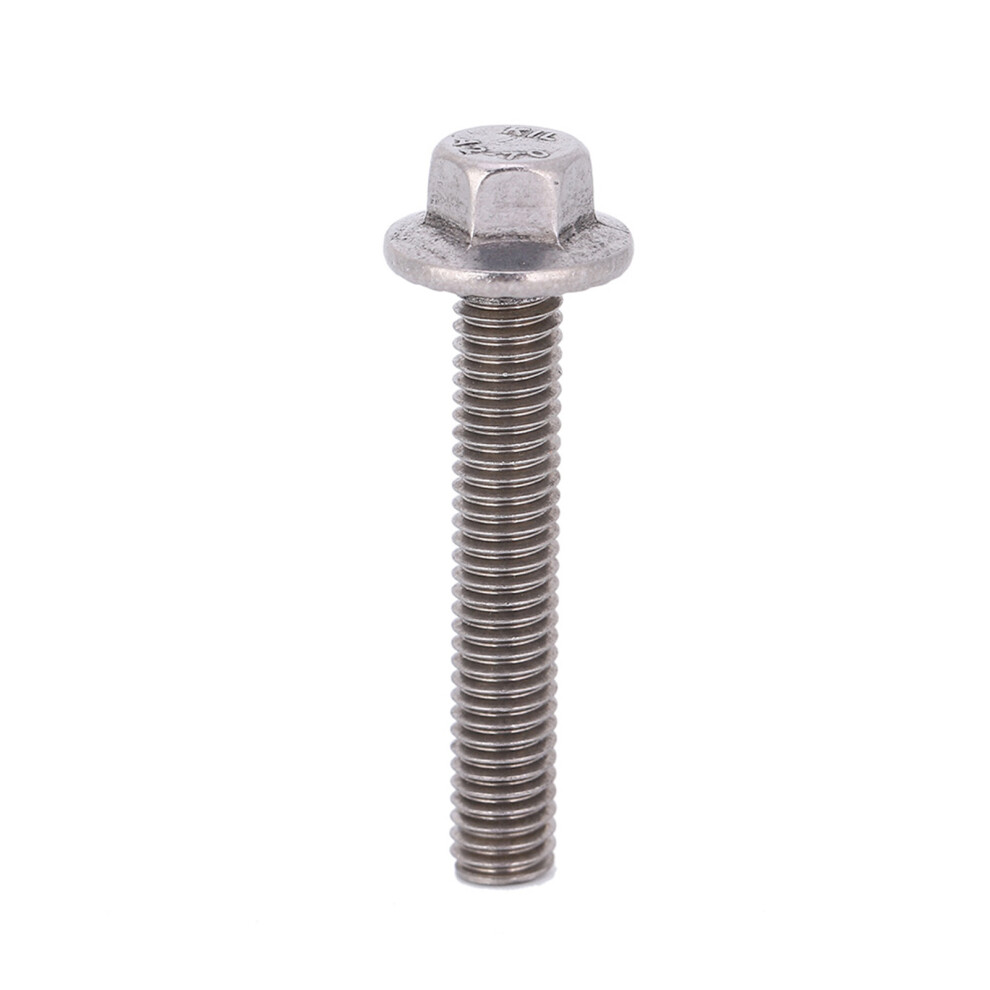 Stainless Steel M6 Hex Flange Screw Cap Washer Bolts Durable Fastener 10Pcs 9321363072925