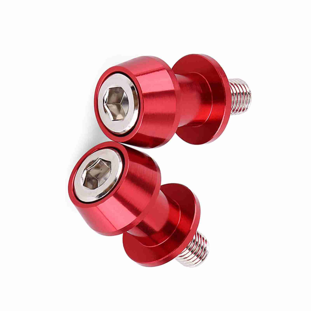 8Mm Cnc Machined Swing Arm Spools For Stable Motorcycle Stands Red 5051363072994