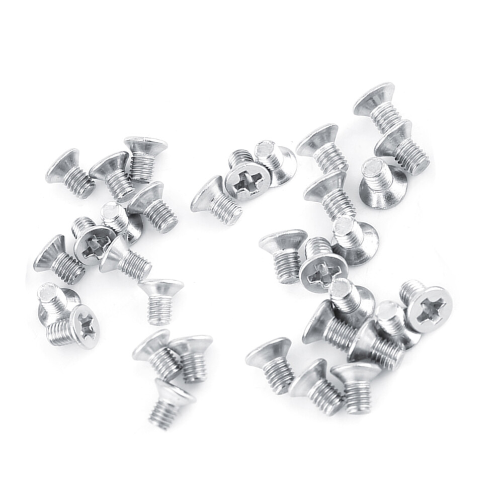M3*4 Stainless Steel Ss304 100Pcs Flat Head Screws Countersunk Fastener Kit 8791363073559