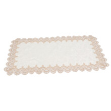 Prestieranie na stôl s čipkovým dizajnom, elegantný polyesterový materiál na dotyk, pre bytové dekorácie, 50x100cm
