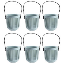 Vaso suspenso para plantas de interior e exterior com sistema de autoirrigação, duplo, para hidroponia, com drenagem, ideal para decoração de