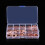 Durable 280pcs 12 Size Copper Flat Washers with Storage Case for Bolts 5