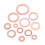 Durable 280pcs 12 Size Copper Flat Washers with Storage Case for Bolts 10
