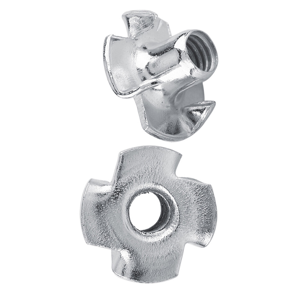 Steel T Nut M4 50Pcs Four Pronged Tee Nuts For Woodworking Durable Metal 4321363074955