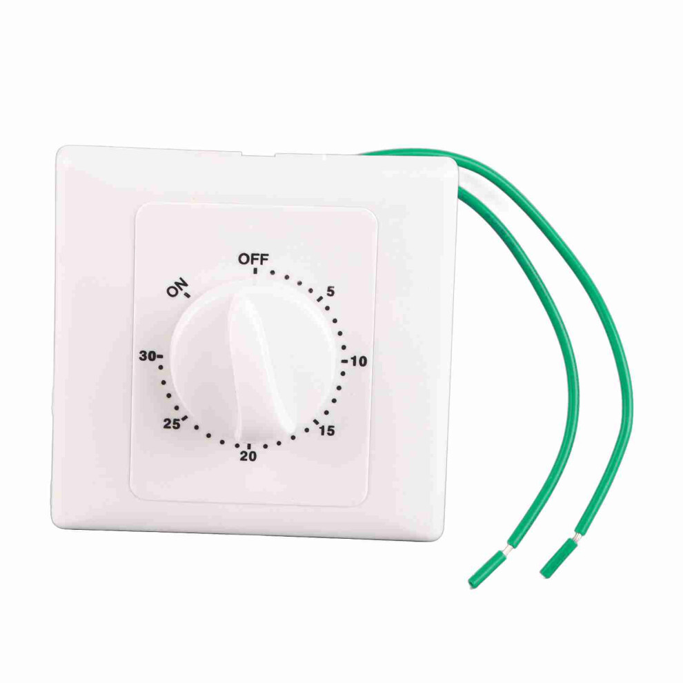 220V Mechanical Timer Switch For Pumps 30 Min Countdown Wall Mount 86 Panel 4031363073482