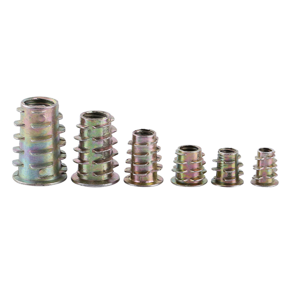 Assorted 50Pcs Zinc Alloy Threaded Insert Nuts M4-M10 Hex Drive Set 8711363076954