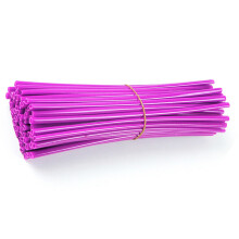 Enhance Your Ride: 36pcs Purple Spoke Protectors for Offroad Bikes