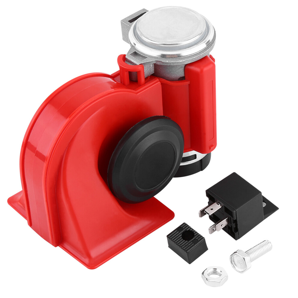 12V Dual Tone Air Horn 130Db Loud Car Motorcycle Electric Snail Design 6911363078572
