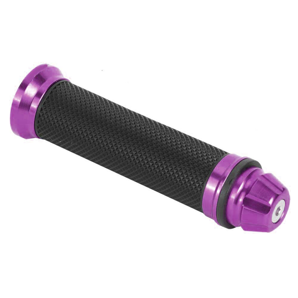 Poignã©Es De Guidon 7/8" Aluminium Cnc - Moto/Vã©Lo Purple 8421363078956