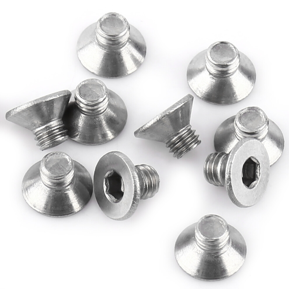 Versatile 300Pcs M3 Flat Head Hex Socket Ss304 Screws 6 Lengths In Box 9381363077030