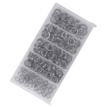 200PCS Heavy Duty Stainless Steel Split Rings 5 Sizes for Fishing Lures