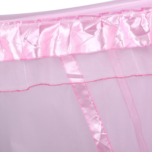 Luxury Pink Princess Corner Post Bed Mosquito Net 1.5x2M