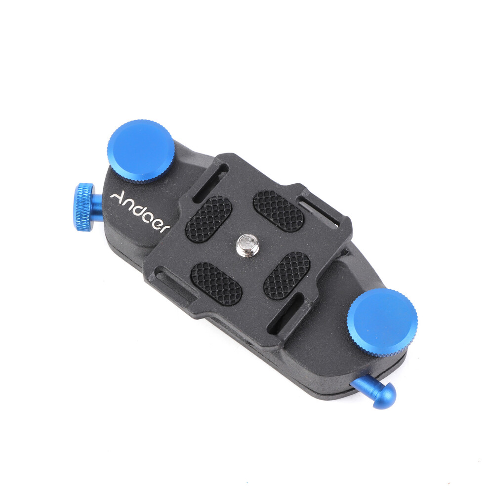 Aluminum Quick Release Camera Belt Buckle, 20Kg Load, Blue 9381363079607